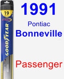 Passenger Wiper Blade for 1991 Pontiac Bonneville - Hybrid