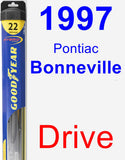 Driver Wiper Blade for 1997 Pontiac Bonneville - Hybrid