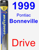 Driver Wiper Blade for 1999 Pontiac Bonneville - Hybrid