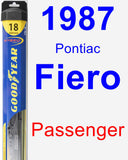 Passenger Wiper Blade for 1987 Pontiac Fiero - Hybrid