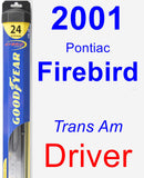 Driver Wiper Blade for 2001 Pontiac Firebird - Hybrid