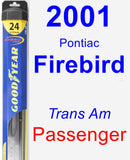 Passenger Wiper Blade for 2001 Pontiac Firebird - Hybrid