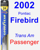 Passenger Wiper Blade for 2002 Pontiac Firebird - Hybrid
