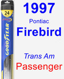 Passenger Wiper Blade for 1997 Pontiac Firebird - Hybrid