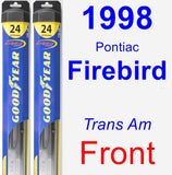 Front Wiper Blade Pack for 1998 Pontiac Firebird - Hybrid