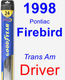 Driver Wiper Blade for 1998 Pontiac Firebird - Hybrid