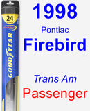 Passenger Wiper Blade for 1998 Pontiac Firebird - Hybrid