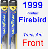 Front Wiper Blade Pack for 1999 Pontiac Firebird - Hybrid