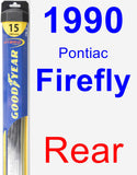 Rear Wiper Blade for 1990 Pontiac Firefly - Hybrid