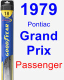 Passenger Wiper Blade for 1979 Pontiac Grand Prix - Hybrid