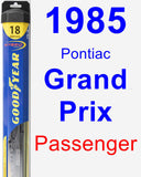 Passenger Wiper Blade for 1985 Pontiac Grand Prix - Hybrid