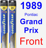 Front Wiper Blade Pack for 1989 Pontiac Grand Prix - Hybrid