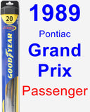 Passenger Wiper Blade for 1989 Pontiac Grand Prix - Hybrid