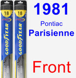 Front Wiper Blade Pack for 1981 Pontiac Parisienne - Hybrid