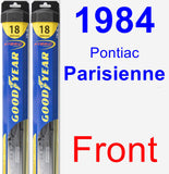 Front Wiper Blade Pack for 1984 Pontiac Parisienne - Hybrid