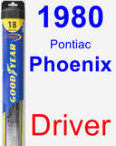 Driver Wiper Blade for 1980 Pontiac Phoenix - Hybrid