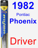 Driver Wiper Blade for 1982 Pontiac Phoenix - Hybrid