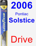 Driver Wiper Blade for 2006 Pontiac Solstice - Hybrid