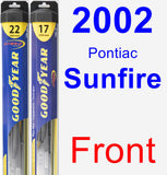 Front Wiper Blade Pack for 2002 Pontiac Sunfire - Hybrid