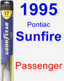 Passenger Wiper Blade for 1995 Pontiac Sunfire - Hybrid