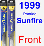 Front Wiper Blade Pack for 1999 Pontiac Sunfire - Hybrid