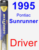 Driver Wiper Blade for 1995 Pontiac Sunrunner - Hybrid