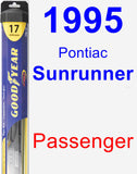 Passenger Wiper Blade for 1995 Pontiac Sunrunner - Hybrid