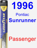 Passenger Wiper Blade for 1996 Pontiac Sunrunner - Hybrid