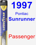 Passenger Wiper Blade for 1997 Pontiac Sunrunner - Hybrid