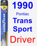 Driver Wiper Blade for 1990 Pontiac Trans Sport - Hybrid