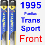Front Wiper Blade Pack for 1995 Pontiac Trans Sport - Hybrid