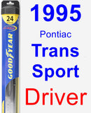 Driver Wiper Blade for 1995 Pontiac Trans Sport - Hybrid