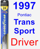 Driver Wiper Blade for 1997 Pontiac Trans Sport - Hybrid