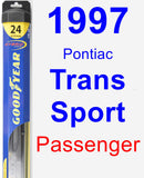 Passenger Wiper Blade for 1997 Pontiac Trans Sport - Hybrid