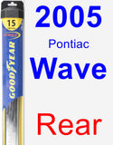 Rear Wiper Blade for 2005 Pontiac Wave - Hybrid