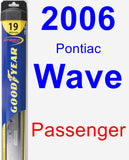 Passenger Wiper Blade for 2006 Pontiac Wave - Hybrid