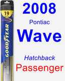 Passenger Wiper Blade for 2008 Pontiac Wave - Hybrid