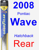 Rear Wiper Blade for 2008 Pontiac Wave - Hybrid