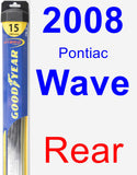 Rear Wiper Blade for 2008 Pontiac Wave - Hybrid