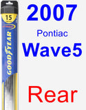 Rear Wiper Blade for 2007 Pontiac Wave5 - Hybrid