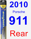 Rear Wiper Blade for 2010 Porsche 911 - Hybrid