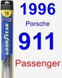 Passenger Wiper Blade for 1996 Porsche 911 - Hybrid