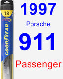 Passenger Wiper Blade for 1997 Porsche 911 - Hybrid