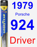 Driver Wiper Blade for 1979 Porsche 924 - Hybrid