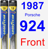 Front Wiper Blade Pack for 1987 Porsche 924 - Hybrid