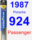 Passenger Wiper Blade for 1987 Porsche 924 - Hybrid