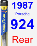 Rear Wiper Blade for 1987 Porsche 924 - Hybrid