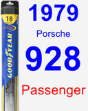 Passenger Wiper Blade for 1979 Porsche 928 - Hybrid