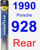 Rear Wiper Blade for 1990 Porsche 928 - Hybrid