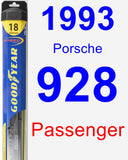 Passenger Wiper Blade for 1993 Porsche 928 - Hybrid